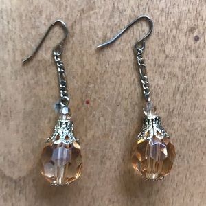 Costume Topaz Earrings Dangling